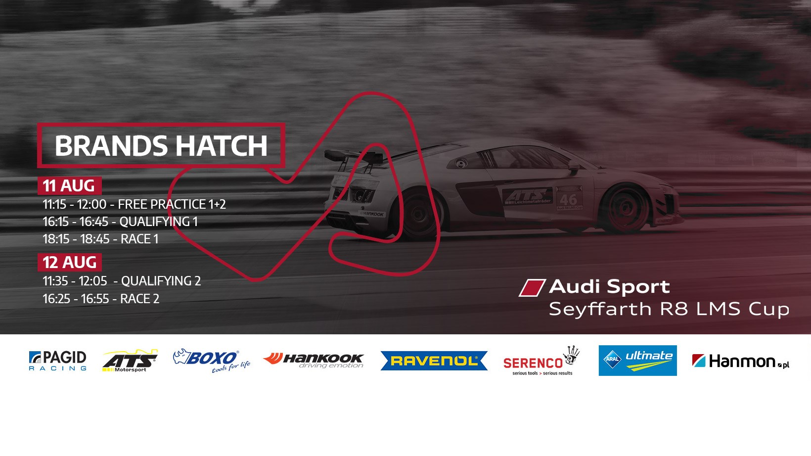 Цими вихідними на трасі «Брендс-Хетч» в британському графстві Кент пройде черговий етап   Audi Sport Seyffarth R8 LMS Cup