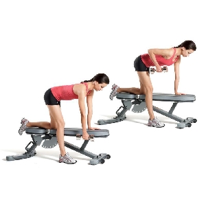 Ця вправа допоможе опрацювати м'язи середини і   прибрати жир з верху спини   , Грудей і рук