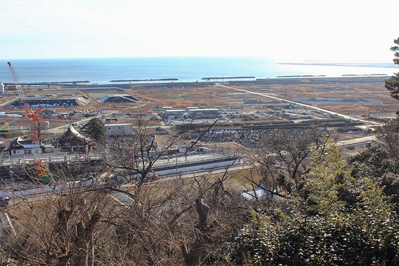 Вид на райони Мінаміхама і Кадоновакі з гори Хіёрі