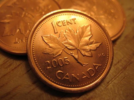 За сто років випуску монет в 1 канадський цент, їх сукупна вага зрівнявся з вагою півтори тисячі танків Leopard